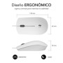 Mouse Subblim SUBMOB2BS002 Bianco 1200 DPI