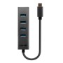 Hub USB LINDY 43325 Grigio