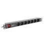 Ciabatta Multipresa Lanberg PDU-07F-0200-BK (2 m)