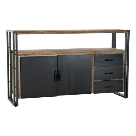 Mobile TV DKD Home Decor Nero Metallo Brad (145 x 40 x 86 cm)