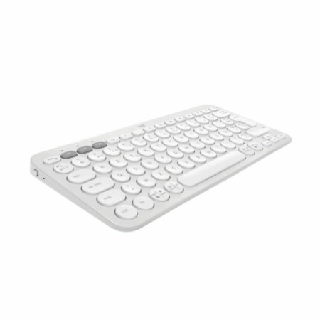 Tastiera Bluetooth con Supporto per Tablet Logitech K380 Francese Bianco AZERTY