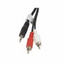 Cavo Audio Jack con 2 RCA Lanberg CA-MJRC-10CC-0050-BK Nero 5 m