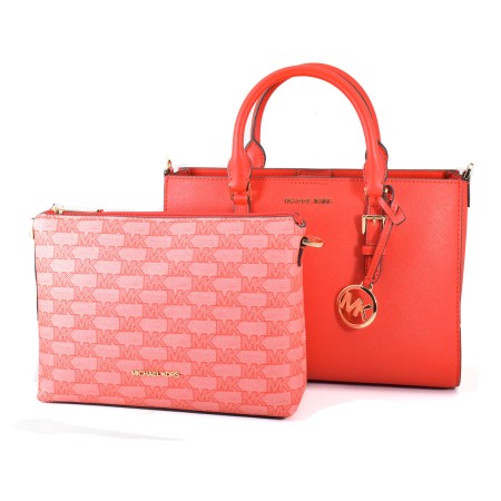 Borsa Donna Michael Kors CHARLOTE Rosso 30 x 20 x 12 cm