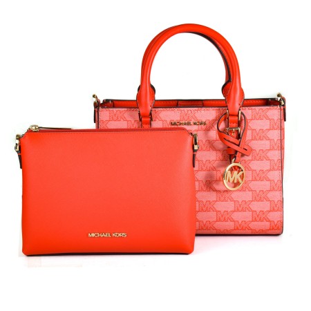 Borsa Donna Michael Kors CHARLOTE Rosso 27 x 16 x 10 cm