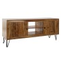 Mobile TV DKD Home Decor 145 x 42 x 61 cm Nero Marrone Acacia