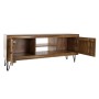 Mobile TV DKD Home Decor 145 x 42 x 61 cm Nero Marrone Acacia