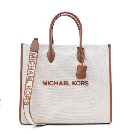 Borsa Donna Michael Kors MIRELLA Bianco 39 x 36 x 15 cm