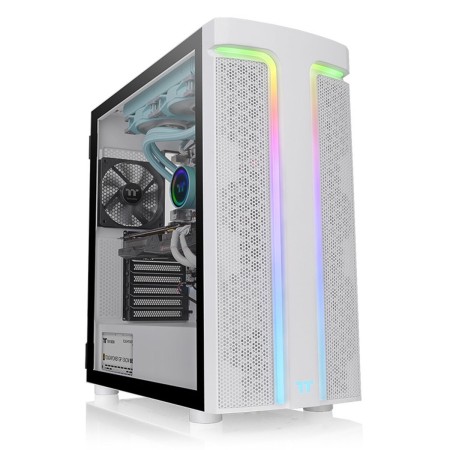 Case computer desktop ATX THERMALTAKE H590 TG ARGB Bianco ARGB Nero