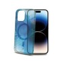 Custodia per Cellulare Celly iPhone 15 Pro Azzurro Trasparente