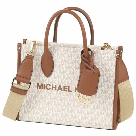 Borsa Donna Michael Kors Mirella Beige 25 x 20 x 8 cm