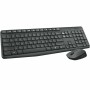 Tastiera e Mouse Wireless Logitech MK235 Wireless Keyboard and Mouse Combo Nero Grigio