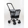 Carrello Playmarket Nero/Grigio Con ruote Pieghevole