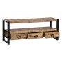 Mobile TV MARA 150 x 45 x 60 cm Naturale Nero Legno Ferro