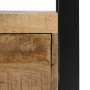 Mobile TV MARA 150 x 45 x 60 cm Naturale Nero Legno Ferro