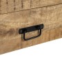 Mobile TV MARA 150 x 45 x 60 cm Naturale Nero Legno Ferro