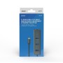 Hub USB-C 4 Porte Savio AK-57 Ethernet (RJ-45) Grigio