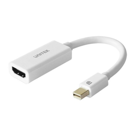 Adattatore Mini DisplayPort con HDMI Unitek Y-6331 Bianco 20 cm