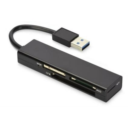 Lettore di Schede Esterno Ednet USB 3.0 MCR Nero