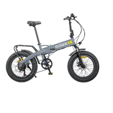 Bicicletta Elettrica Nilox J4 PLUS 20X4P Grigio 250 W 13000 mAh 20"