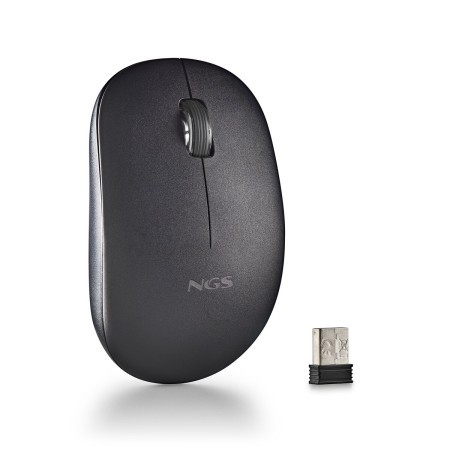 Mouse senza Fili NGS SILENT MOUSE Nero (1 Unità)