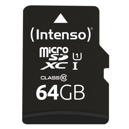 Scheda Di Memoria Micro SD con Adattatore INTENSO 64 GB