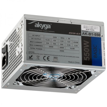 Fonte di Alimentazione Akyga AK-B1-550 ATX 550 W