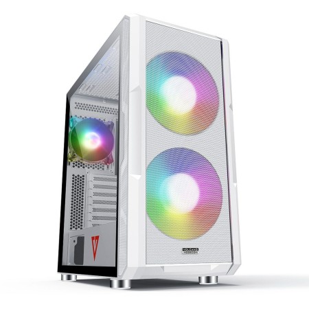 Case computer desktop ATX Modecom AMIRANI ARGB Bianco Multicolore