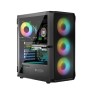 Case computer desktop ATX Logic PORTOS ARGB Bianco Nero