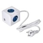 Multipresa Cubo Allocacoc PowerCube Extended USB Type E Azzurro (1,5 m)