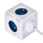 Multipresa Cubo Allocacoc PowerCube Extended USB Type E Azzurro (1,5 m)