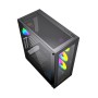 Case computer desktop ATX GEMBIRD CCC-FC-X450MAX Nero Multicolore