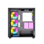 Case computer desktop ATX GEMBIRD CCC-FC-X450MAX Nero Multicolore