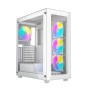 Case computer desktop ATX GEMBIRD CCC-FC-X450MAX-W Bianco Multicolore