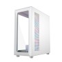 Case computer desktop ATX GEMBIRD CCC-FC-X450MAX-W Bianco Multicolore