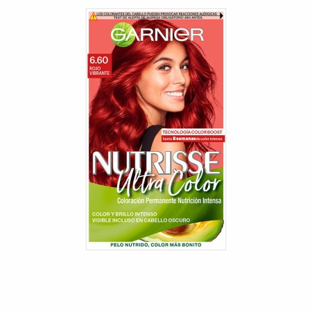 Tintura Permanente Garnier Nutrisse Nº 6.60 Rosso Intenso