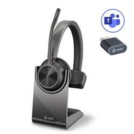 Auricolari con Microfono Poly Voyager 4310 UC Nero