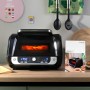 Friggitrice senza Olio con Grill, Accessori e Ricettario InnovaGoods Air Fryer Fryinn 12-in-1 6000 Nero Acciaio 6 L 3400 W