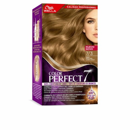 Tintura Permanente Wella Color Perfect 7 Nº 7/3 Capelli Brizzolati Biondo Nocciola 60 ml