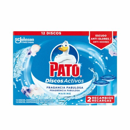 Deodorante per toilette Pato Discos Activos Ricambio Marino 2 Unità Disinfettante