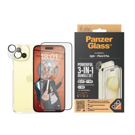 Protettore Schermo per Cellulare Panzer Glass B1174+2811 Apple iPhone 15 Plus