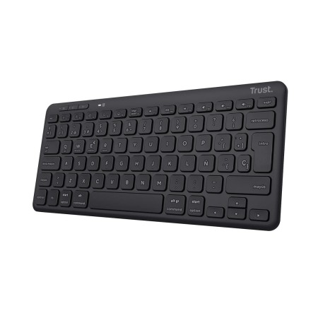 Tastiera Wireless Trust 25059 Qwerty in Spagnolo Nero