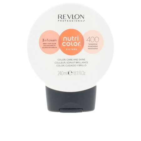 Tintura Permanente in Crema Revlon Nutri Color Filters Mandarino Nº 400 (240 ml)