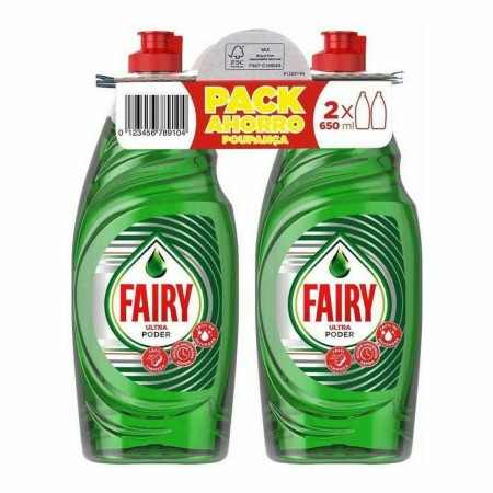 Detersivo Liquido per Stoviglie Fairy 8083935 650 ml (2 x 650 ml)