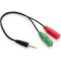 Cavo Jack (3,5 mm) con Audio + Micro 3GO CA107 15 cm