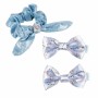 Fermagli per Capelli Disney Princess  Azzurro Frozen Fiocco Set