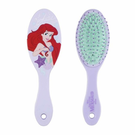 Spazzola Districante Disney Princess  Viola Turchese 8 x 21 x 2,5 cm