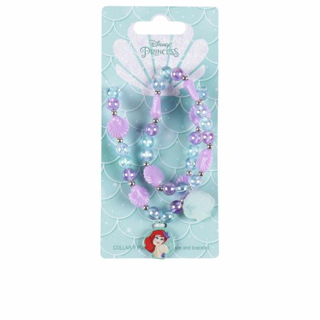 Kit di Bigiotteria Disney Princess Bisuteria Disney Lote Viola Ariel 2 Pezzi (2 Pezzi)