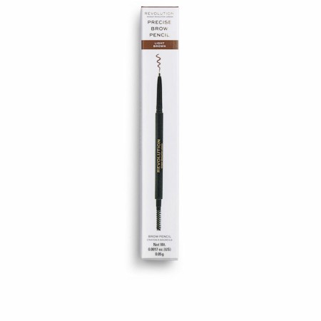 Matita per Sopracciglia Revolution Make Up Precise Brow Pencil 2 in 1 Marrone Chiaro 0,05 g