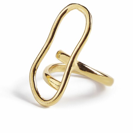 Anello Donna Shabama Chad Ottone Bagno di flash oro Regolabile