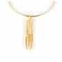 Collana Donna Shabama Tuent Ottone Bagno di flash oro Elastico